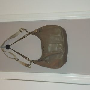 Leather Coach hobo bag